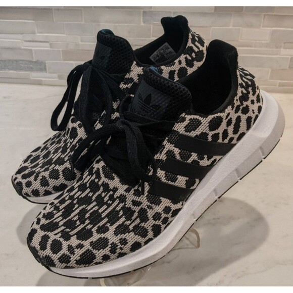 adidas Shoes - Women's ADIDAS Originals Swift Run Cheetah Leopard Knit Upper Sneakers 7.5